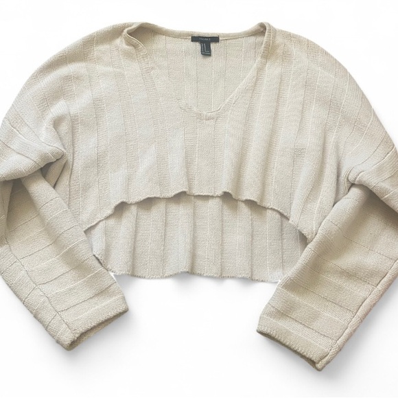 Forever 21 High-Low Ribbed Crop Sweater - Picture 2 of 6